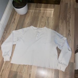 JOHN GALT X BRANDY MELVILLE HENLEY CREW NECK SWEATSHIRT